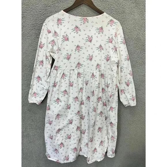 Chance Encounters floral nightgown womens medium ditsy cotton cottagecore modest - Picture 2 of 8